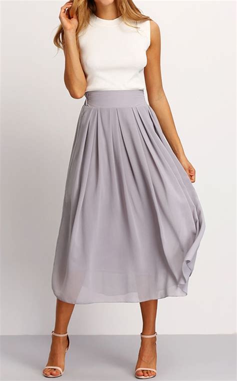 stylish midi skirts for summer.